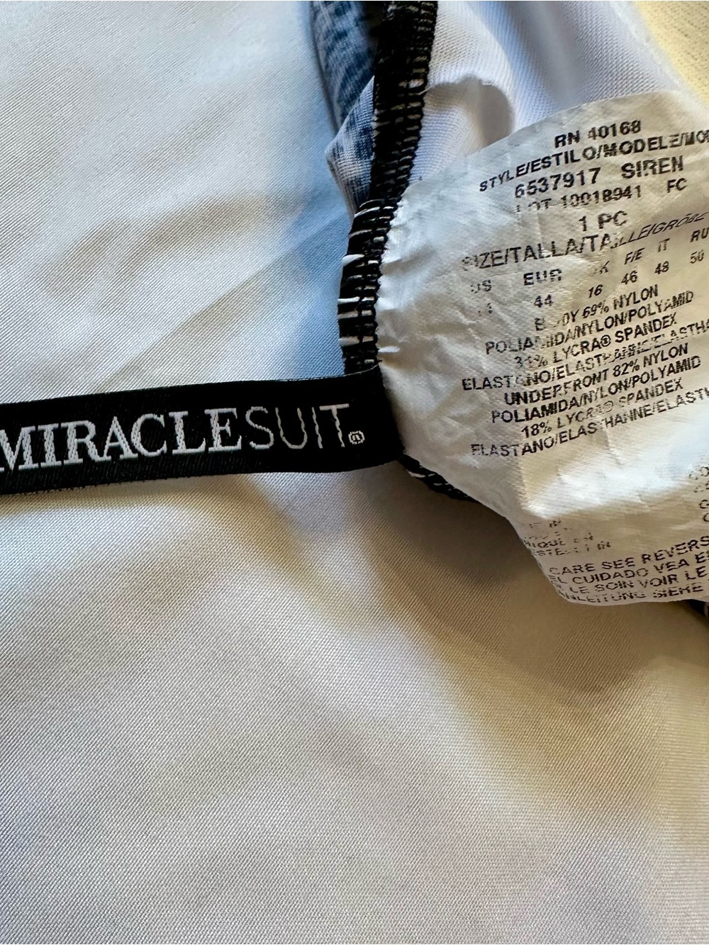 Miraclesuit Black and White Swimsuit - Picture 8 of 13